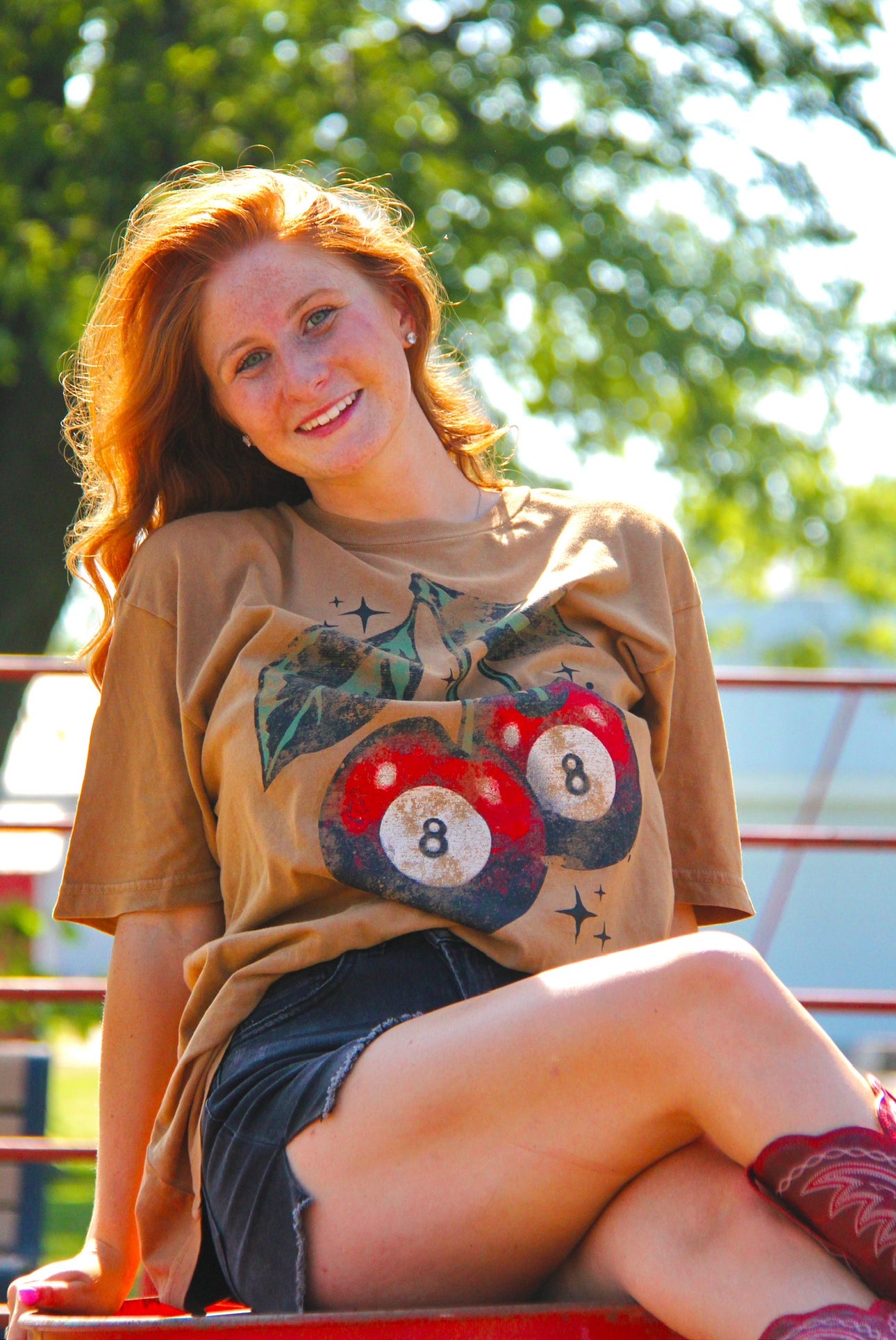 Cherry 8 Tee