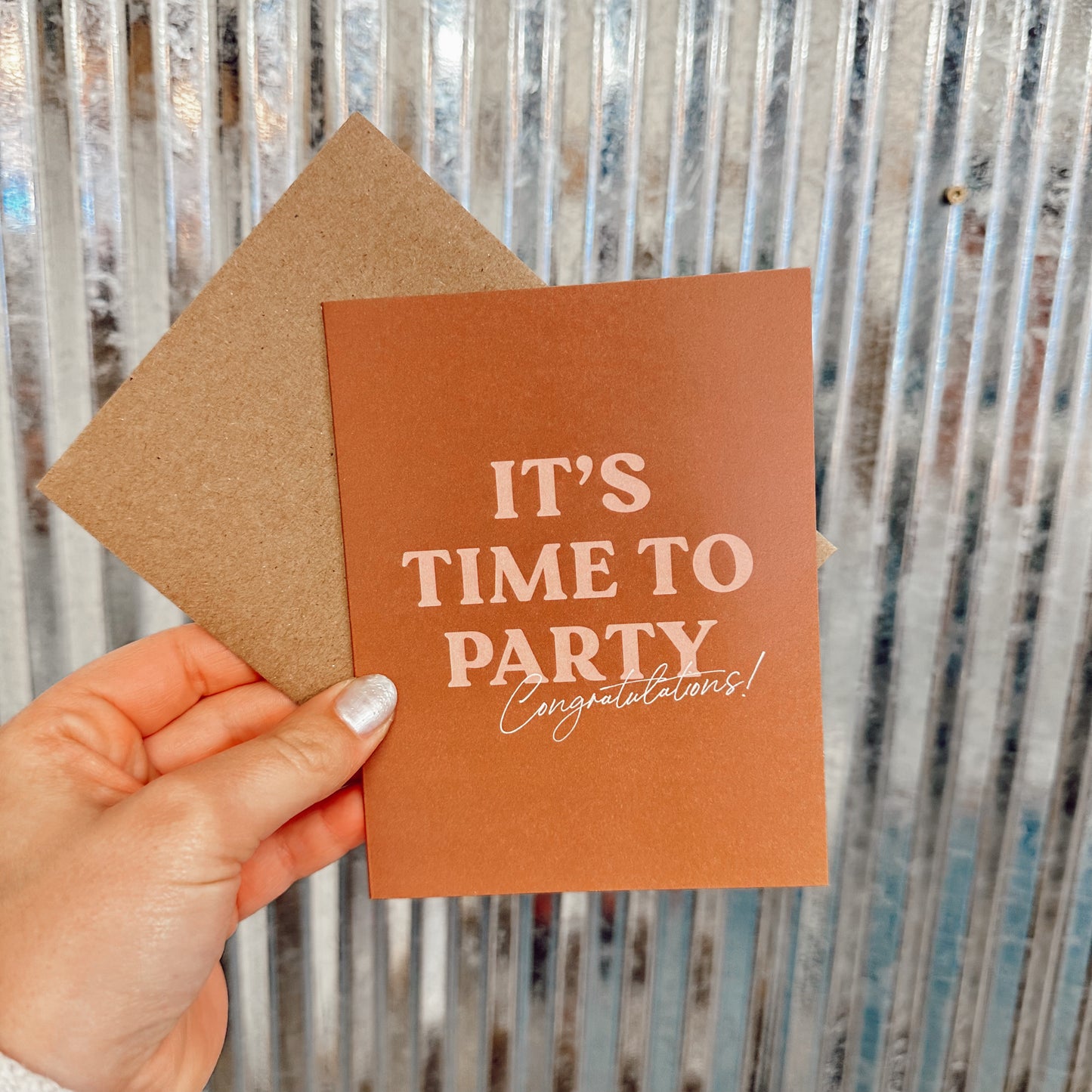 Time To Party Greeting Card