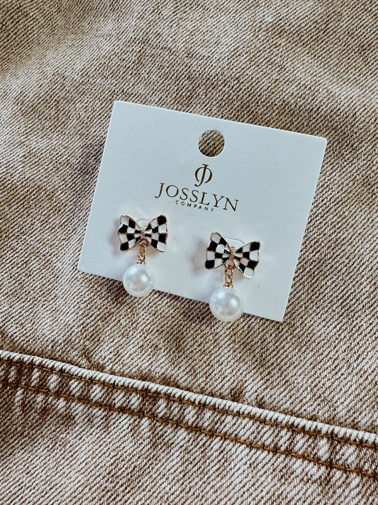 Check Earrings