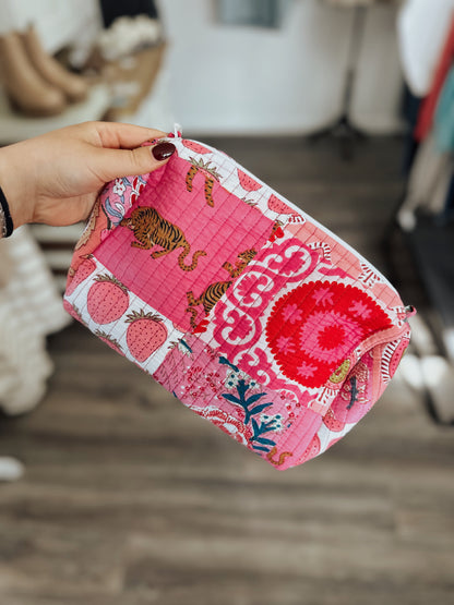 Quilted Cosmetic Bag