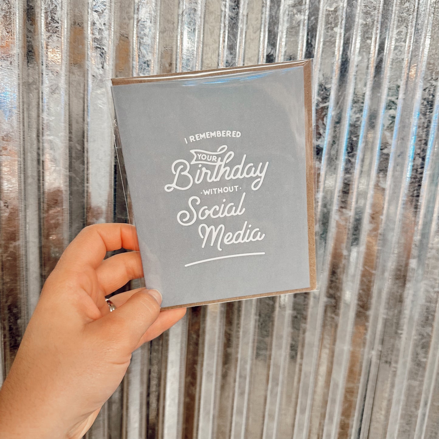 Birthday Without Social Media Card