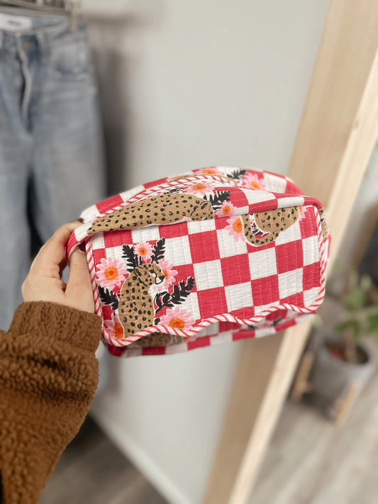 Quilted Toiletry Bag